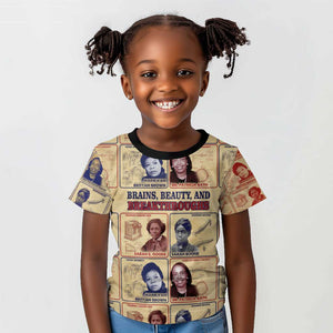 Brains Beauty And Breakthroughs Kid T shirt Trailblazing Black Women Inventors and Innovators - African Pride