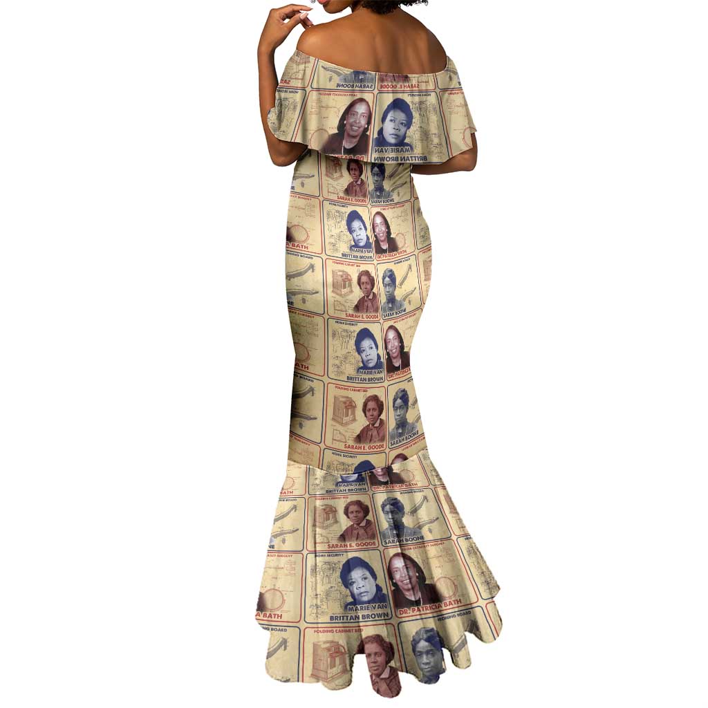 Brains Beauty And Breakthroughs Mermaid Dress Trailblazing Black Women Inventors and Innovators - African Pride