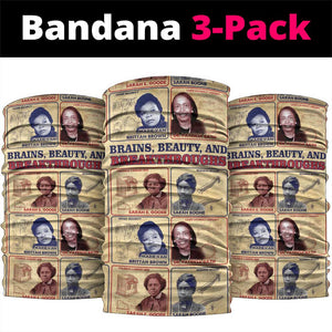 Brains Beauty And Breakthroughs Neck Gaiter Trailblazing Black Women Inventors and Innovators - African Pride