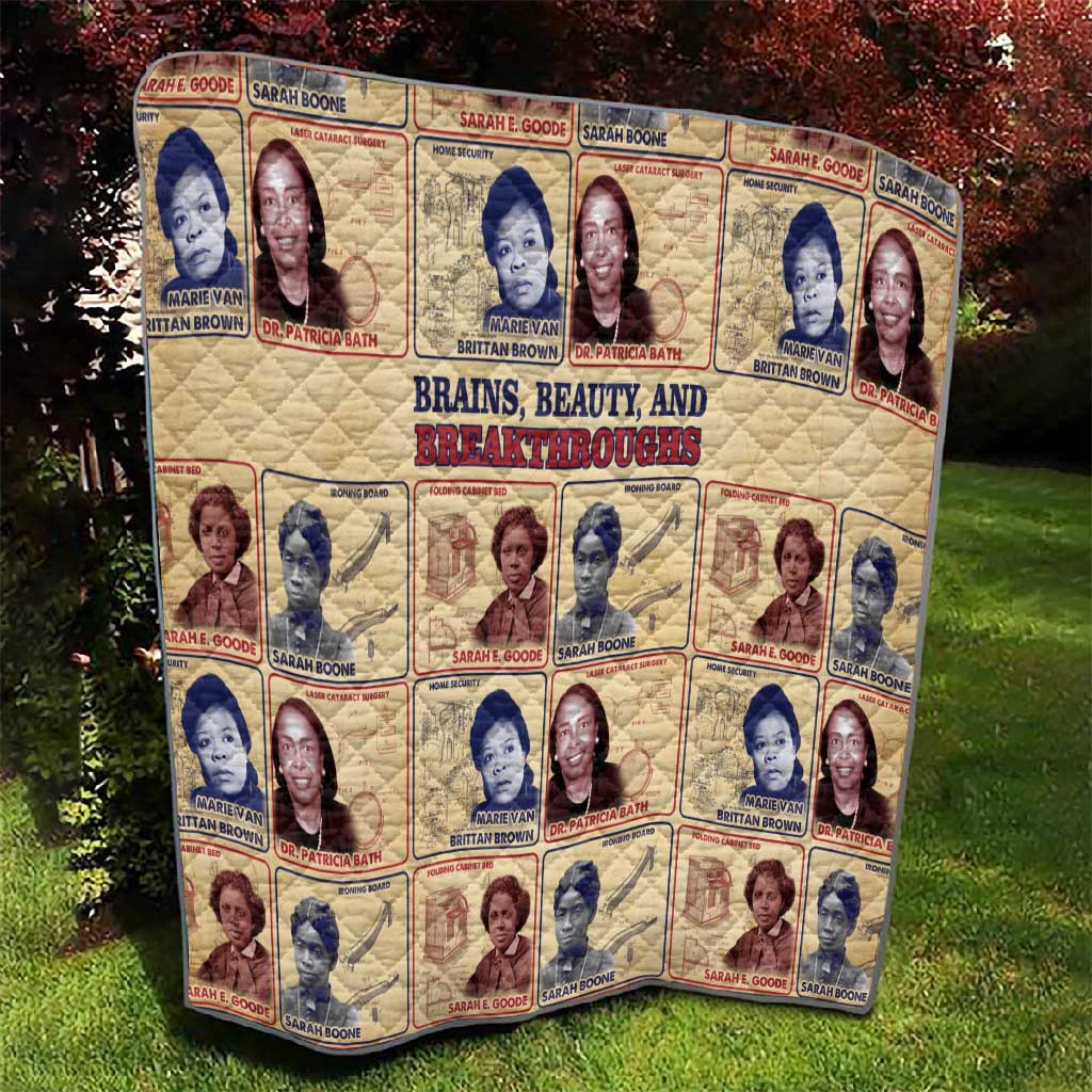 Brains Beauty And Breakthroughs Quilt Trailblazing Black Women Inventors and Innovators - African Pride