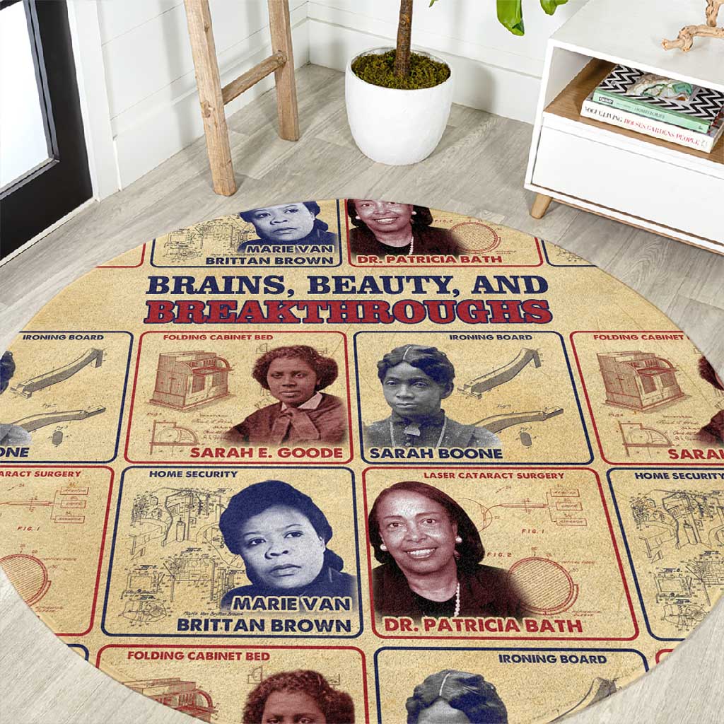 Brains Beauty And Breakthroughs Round Carpet Trailblazing Black Women Inventors and Innovators - African Pride