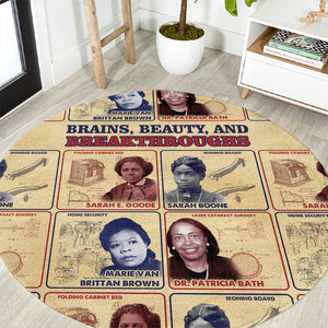 Brains Beauty And Breakthroughs Round Carpet Trailblazing Black Women Inventors and Innovators - African Pride
