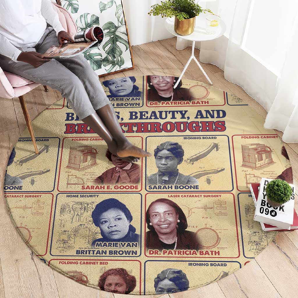 Brains Beauty And Breakthroughs Round Carpet Trailblazing Black Women Inventors and Innovators - African Pride