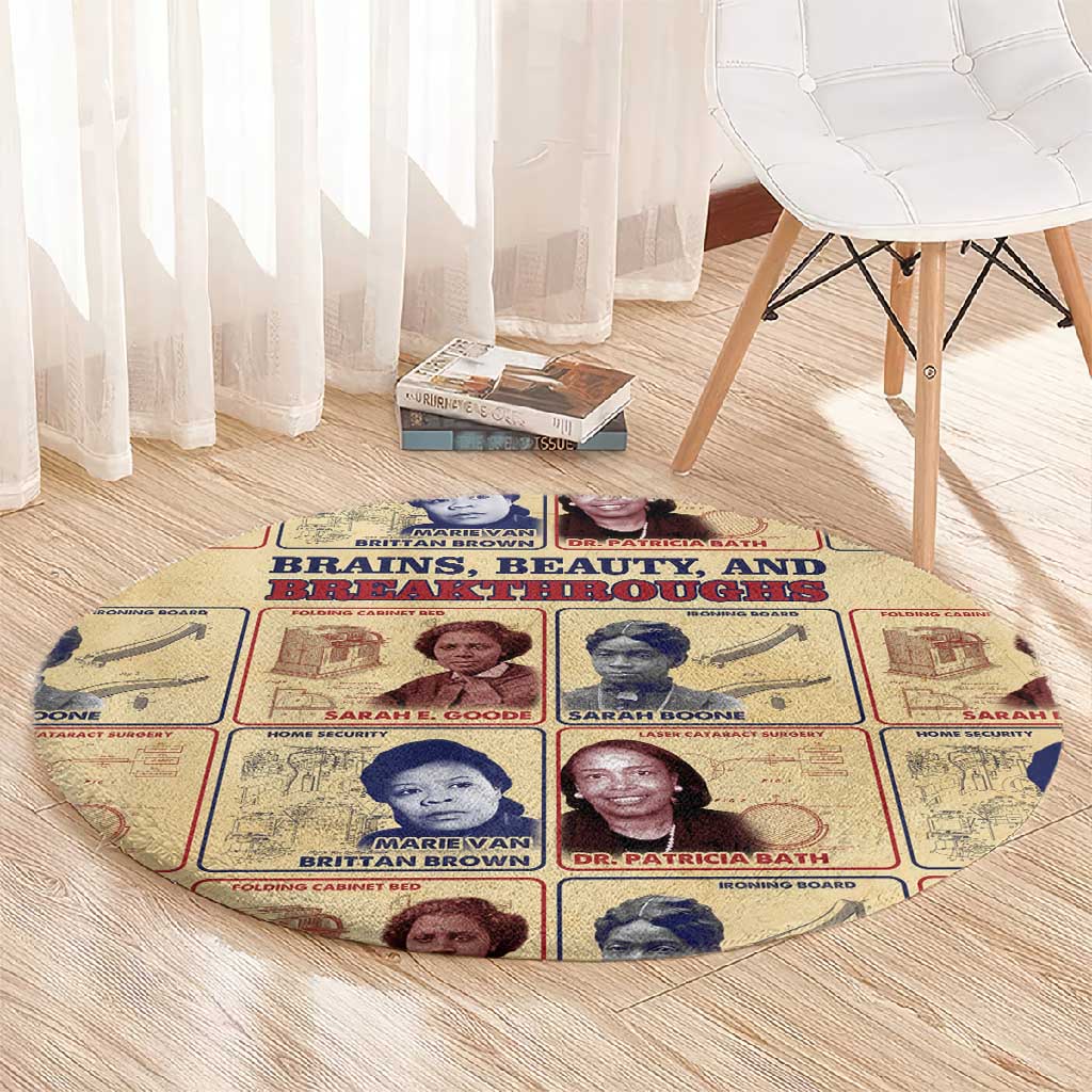 Brains Beauty And Breakthroughs Round Carpet Trailblazing Black Women Inventors and Innovators - African Pride