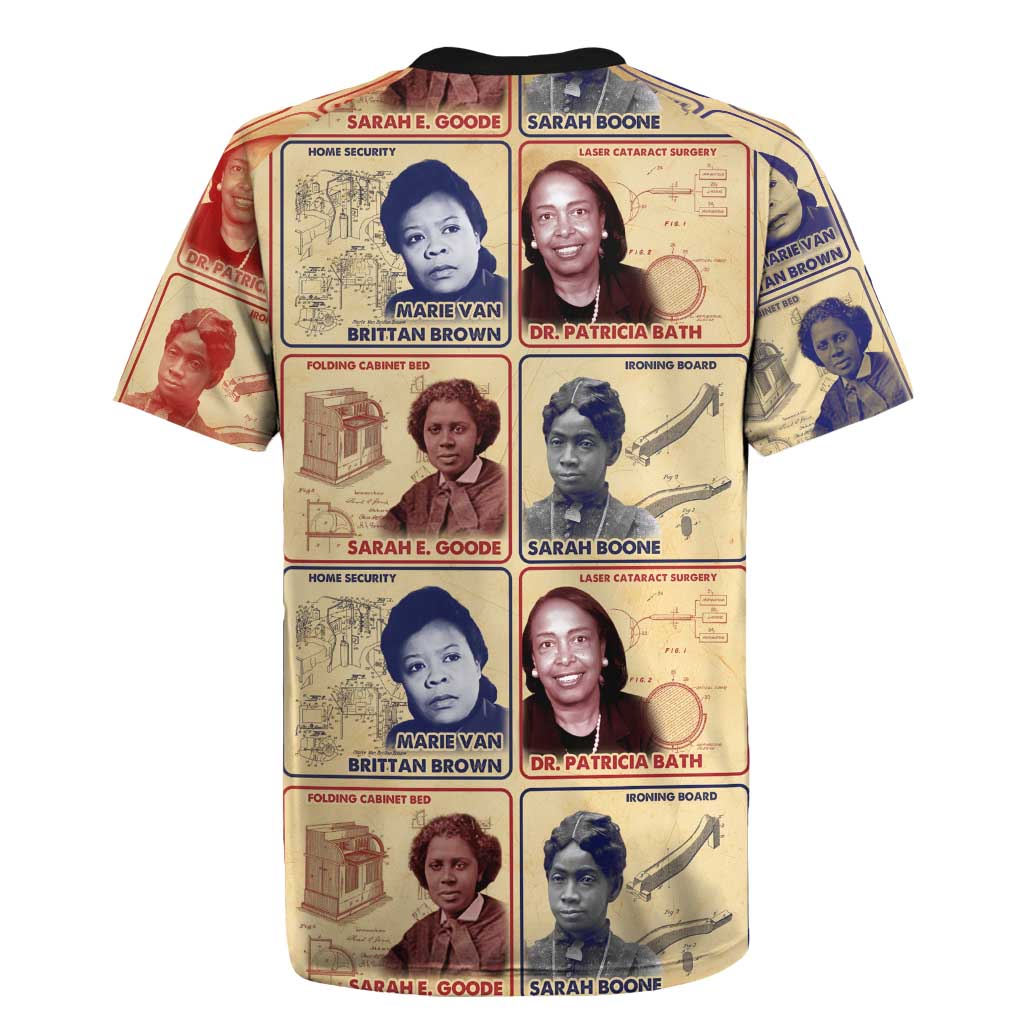 Brains Beauty And Breakthroughs Rugby Jersey Trailblazing Black Women Inventors and Innovators - African Pride