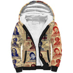 Brains Beauty And Breakthroughs Sherpa Hoodie Trailblazing Black Women Inventors and Innovators - African Pride