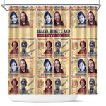 Brains Beauty And Breakthroughs Shower Curtain Trailblazing Black Women Inventors and Innovators - African Pride