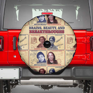 Brains Beauty And Breakthroughs Spare Tire Cover Trailblazing Black Women Inventors and Innovators - African Pride