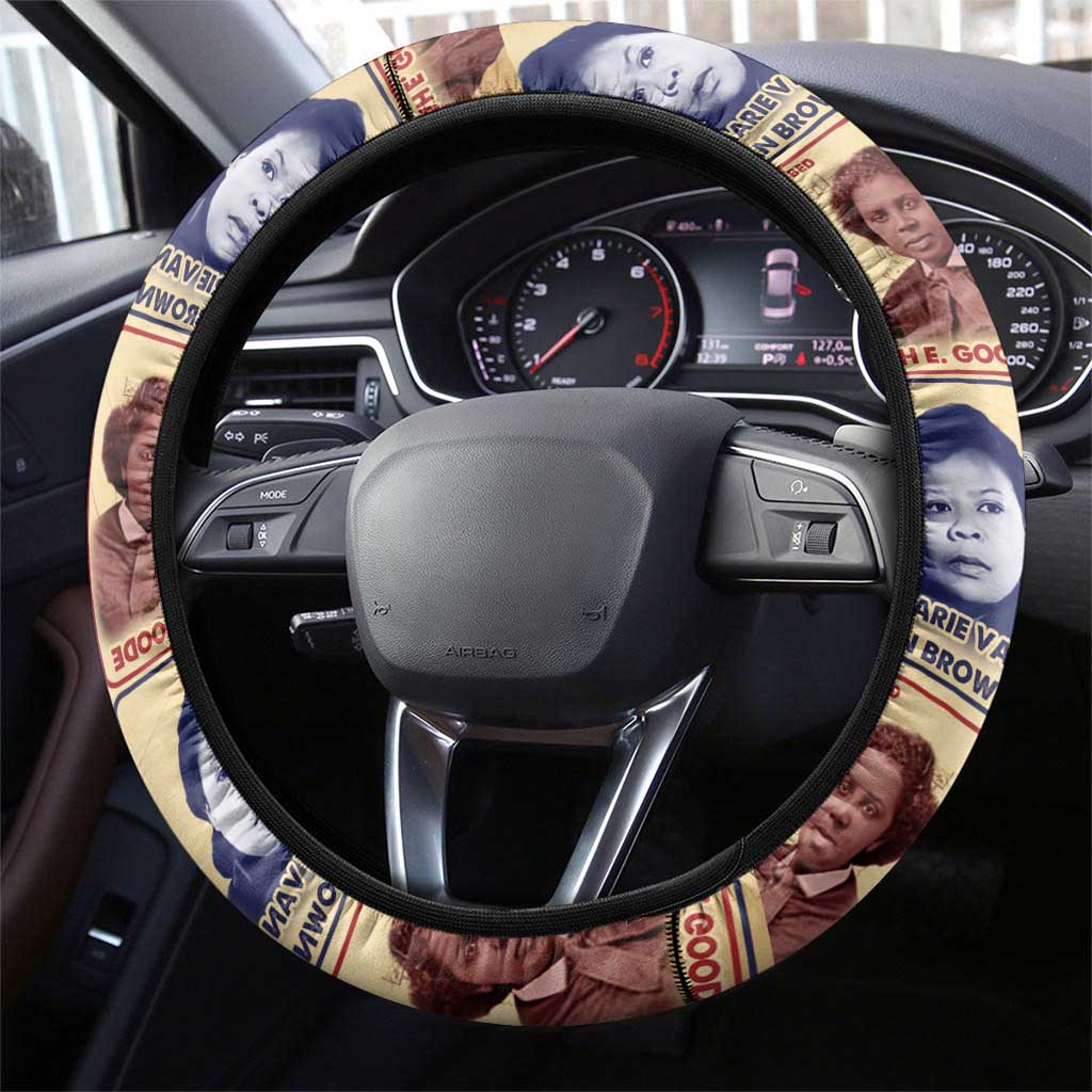 Brains Beauty And Breakthroughs Steering Wheel Cover Trailblazing Black Women Inventors and Innovators - African Pride