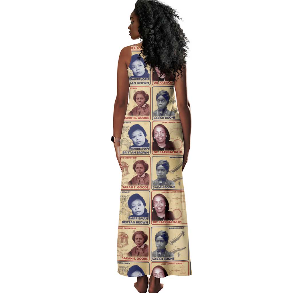 Brains Beauty And Breakthroughs Tank Maxi Dress Trailblazing Black Women Inventors and Innovators - African Pride
