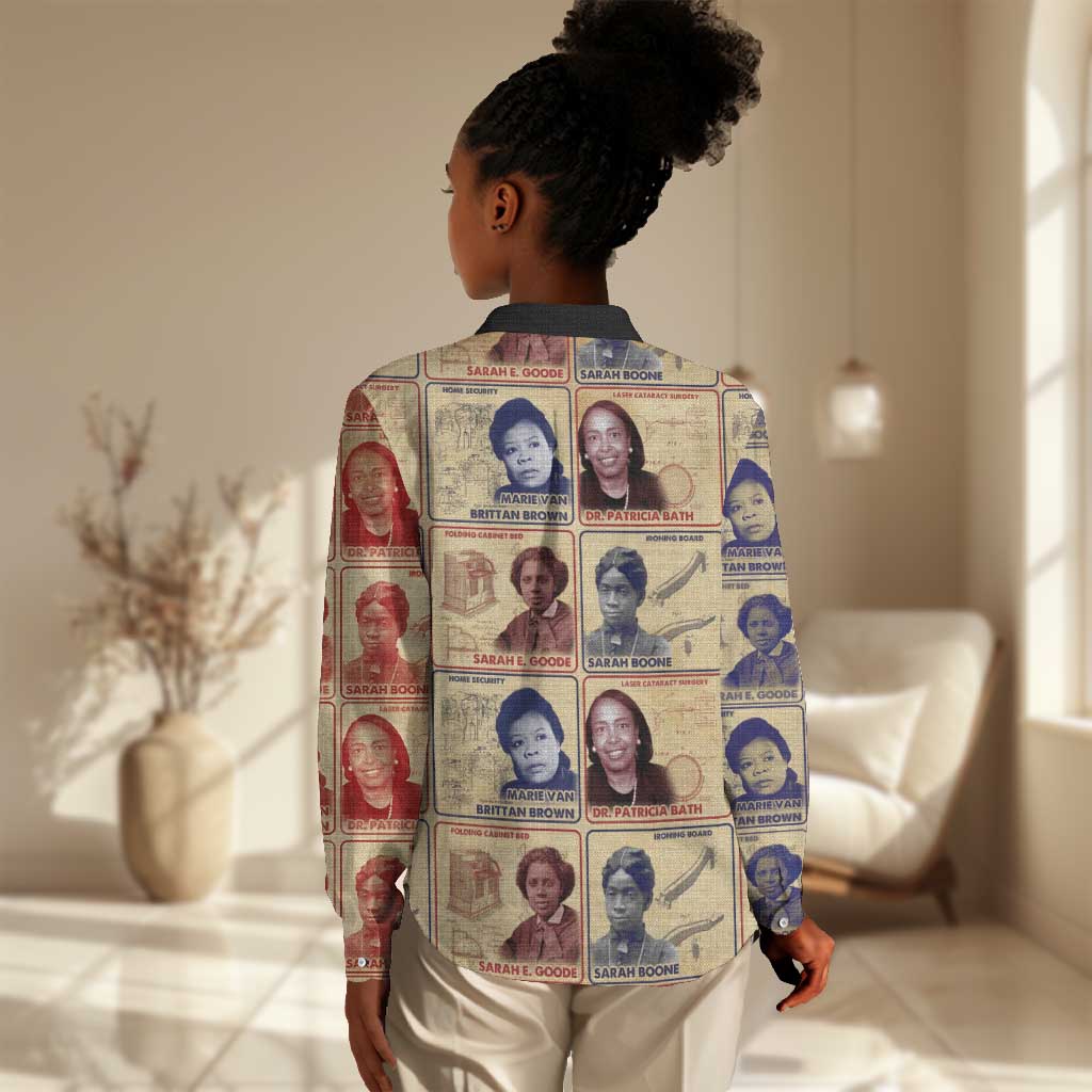 Brains Beauty And Breakthroughs Women Casual Shirt Trailblazing Black Women Inventors and Innovators - African Pride