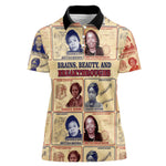 Brains Beauty And Breakthroughs Women Polo Shirt Trailblazing Black Women Inventors and Innovators - African Pride