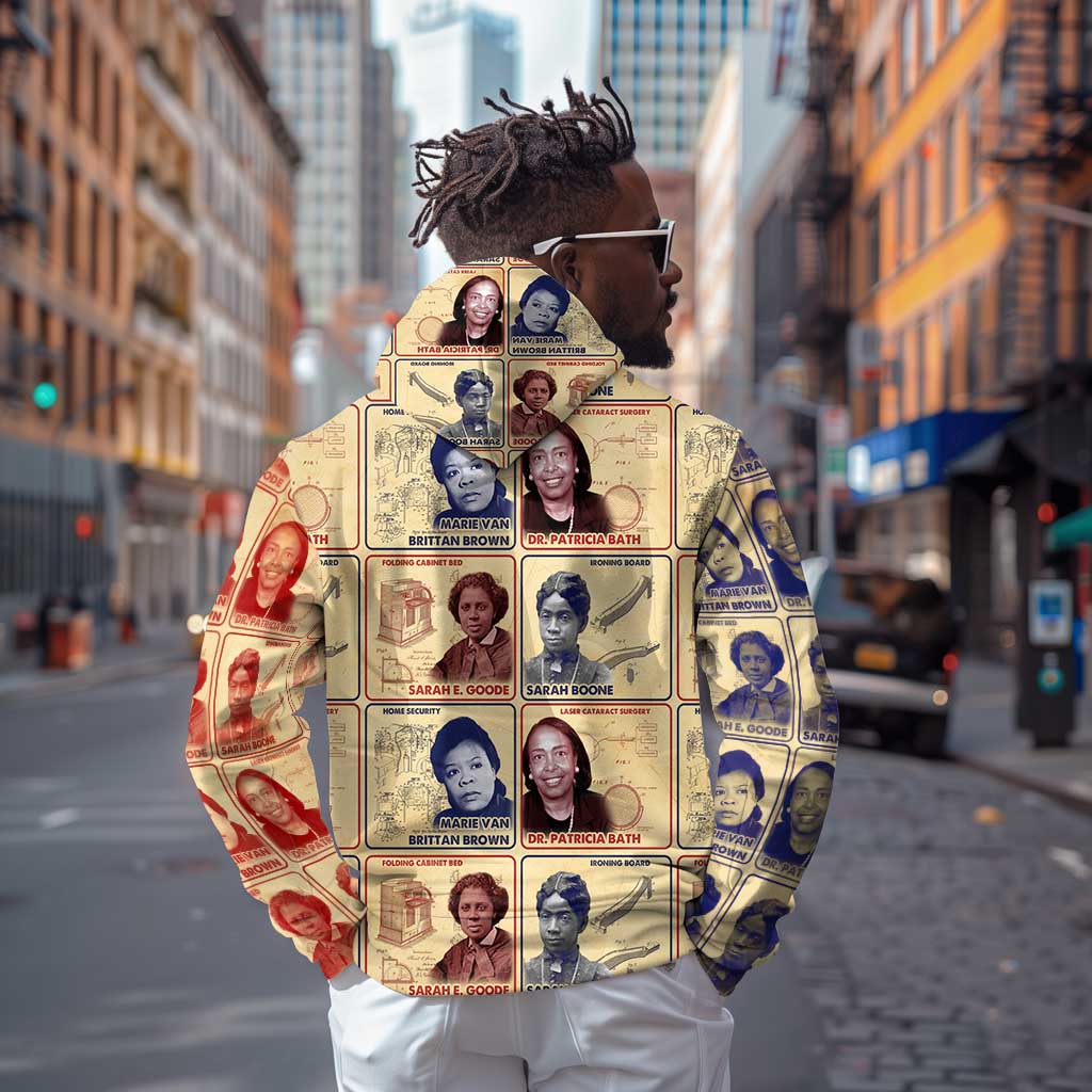 Brains Beauty And Breakthroughs Zip Hoodie Trailblazing Black Women Inventors and Innovators - African Pride