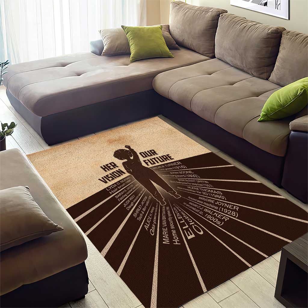 Her Vision Our Future Area Rug Influential Black Women Inventors and Pioneers - African Pride
