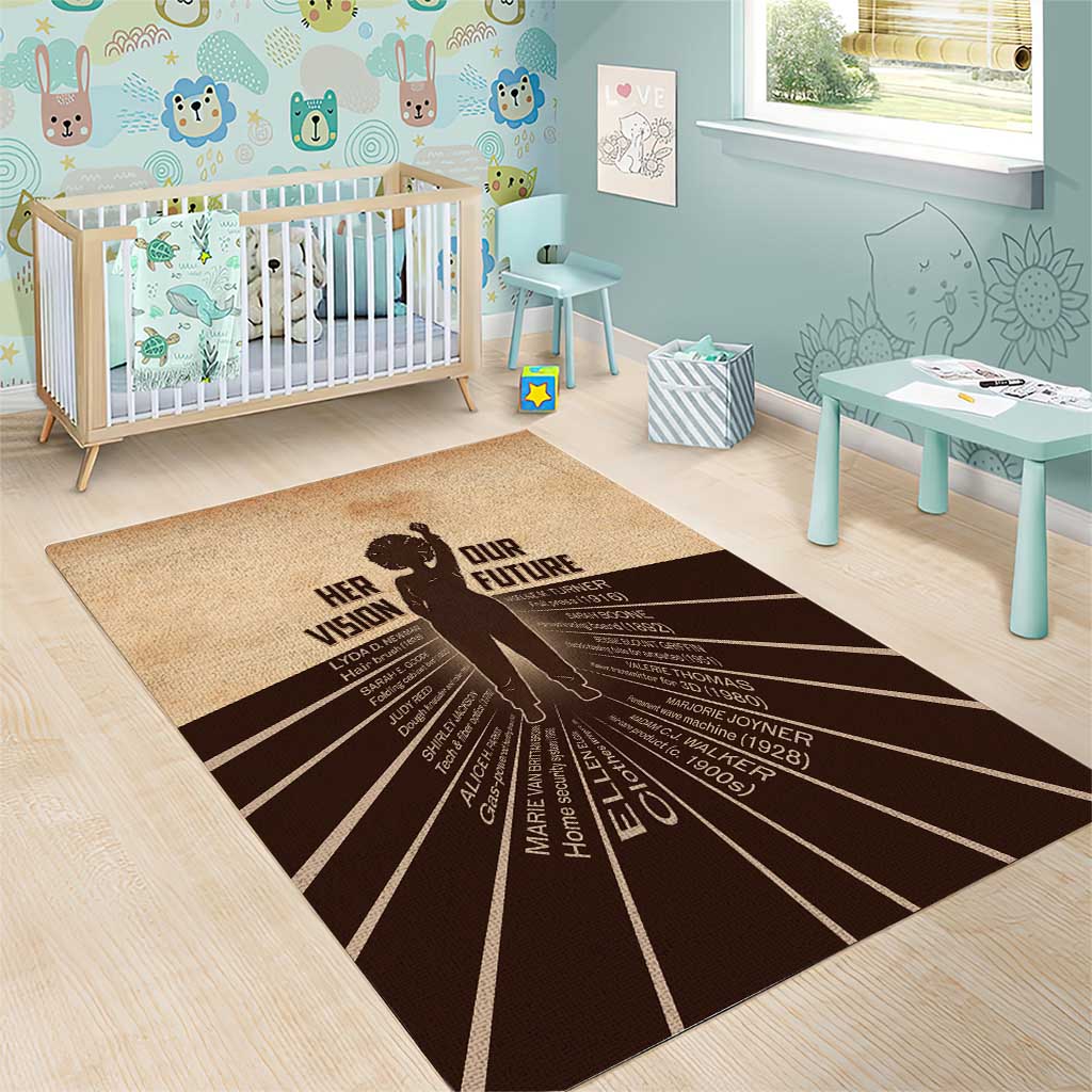 Her Vision Our Future Area Rug Influential Black Women Inventors and Pioneers - African Pride