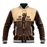 Her Vision Our Future Baseball Jacket Influential Black Women Inventors and Pioneers - African Pride