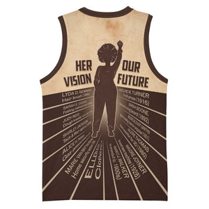 Her Vision Our Future Basketball Jersey Influential Black Women Inventors and Pioneers - African Pride