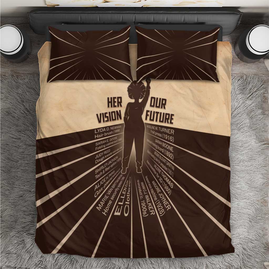 Her Vision Our Future Bedding Set Influential Black Women Inventors and Pioneers - African Pride