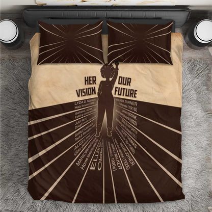 Her Vision Our Future Bedding Set Influential Black Women Inventors and Pioneers - African Pride