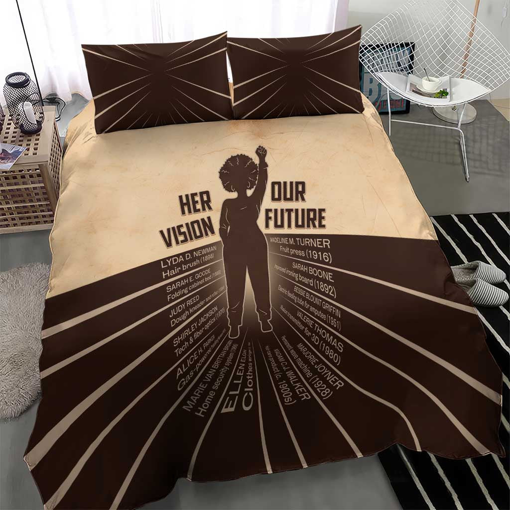 Her Vision Our Future Bedding Set Influential Black Women Inventors and Pioneers - African Pride