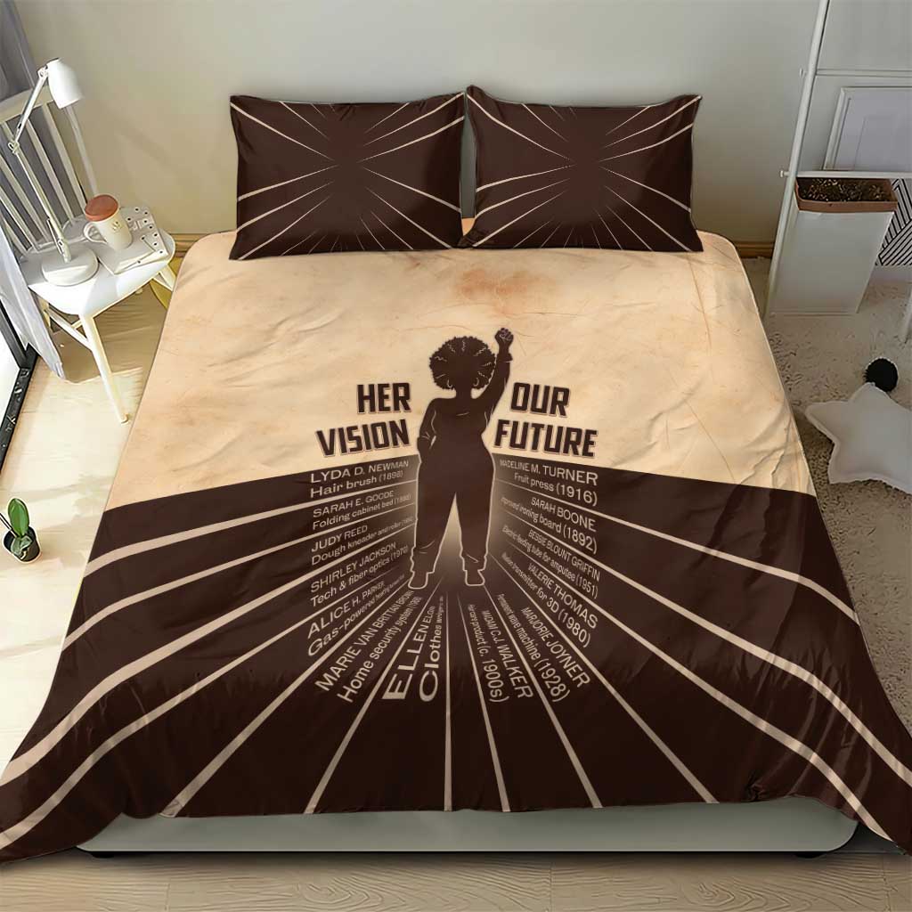 Her Vision Our Future Bedding Set Influential Black Women Inventors and Pioneers - African Pride