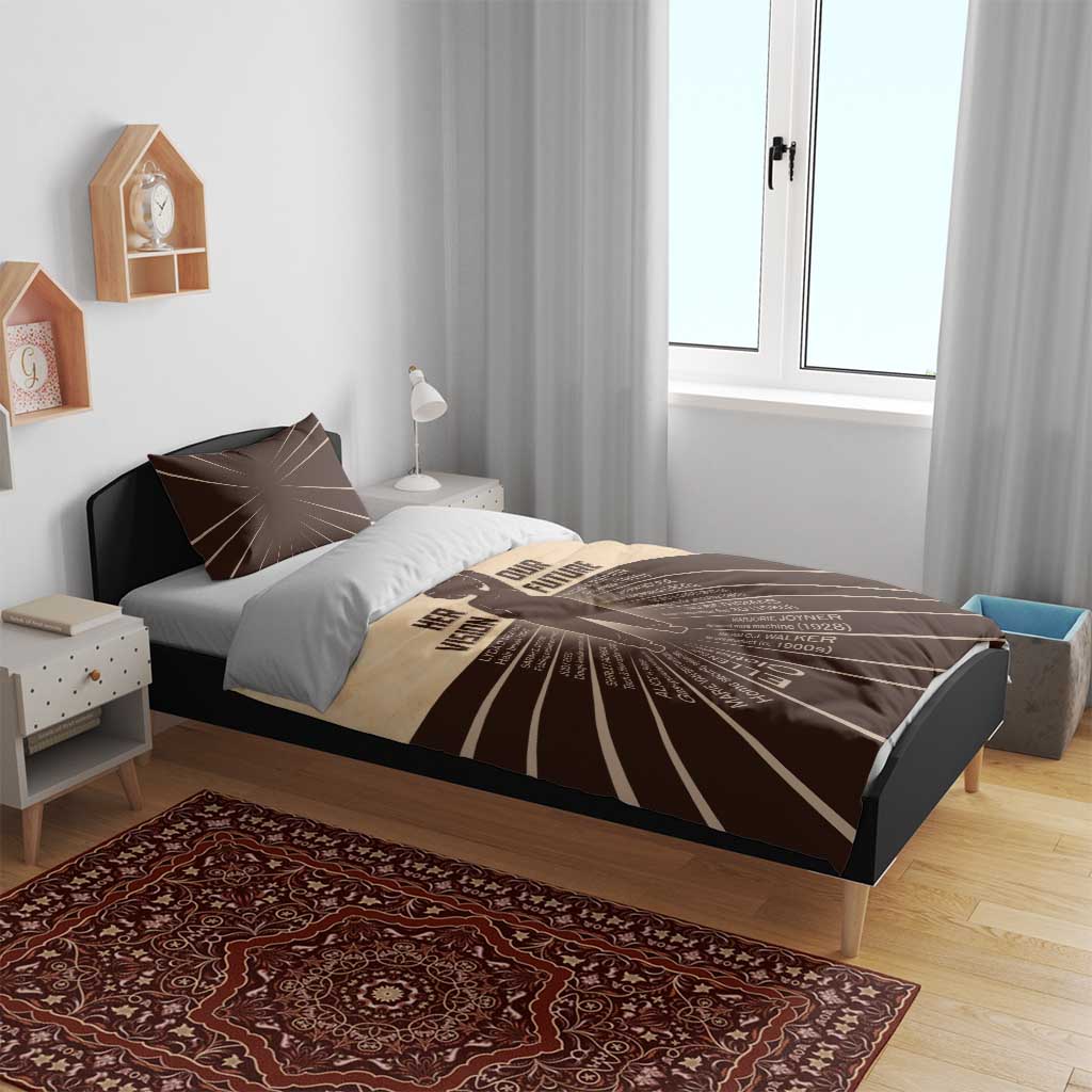 Her Vision Our Future Bedding Set Influential Black Women Inventors and Pioneers - African Pride