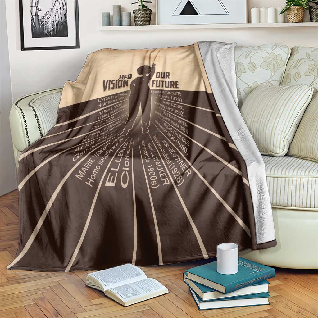 Her Vision Our Future Blanket Influential Black Women Inventors and Pioneers - African Pride