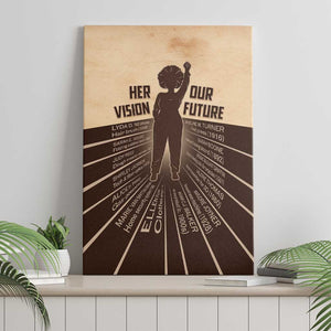 Her Vision Our Future Canvas Wall Art Influential Black Women Inventors and Pioneers - African Pride