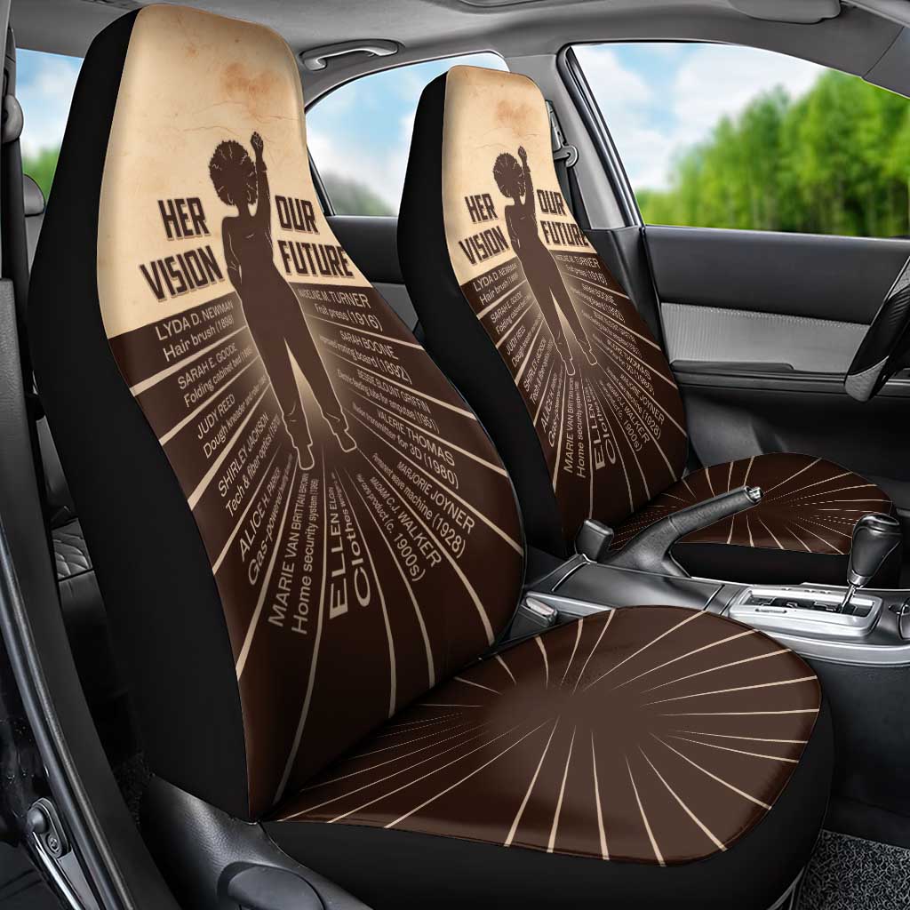 Her Vision Our Future Car Seat Cover Influential Black Women Inventors and Pioneers - African Pride