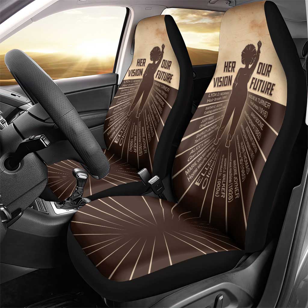 Her Vision Our Future Car Seat Cover Influential Black Women Inventors and Pioneers - African Pride
