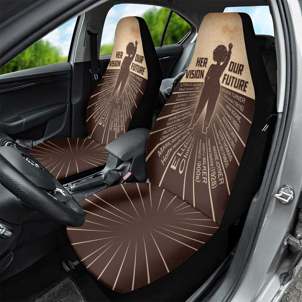 Her Vision Our Future Car Seat Cover Influential Black Women Inventors and Pioneers - African Pride