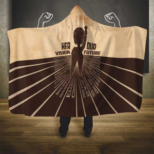 Her Vision Our Future Hooded Blanket Influential Black Women Inventors and Pioneers - African Pride