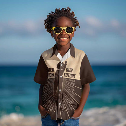 Her Vision Our Future Kid Hawaiian Shirt Influential Black Women Inventors and Pioneers - African Pride