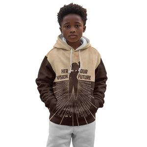 Her Vision Our Future Kid Hoodie Influential Black Women Inventors and Pioneers - African Pride