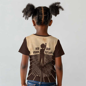 Her Vision Our Future Kid T shirt Influential Black Women Inventors and Pioneers - African Pride