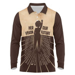 Her Vision Our Future Long Sleeve Polo Shirt Influential Black Women Inventors and Pioneers - African Pride