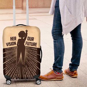 Her Vision Our Future Luggage Cover Influential Black Women Inventors and Pioneers - African Pride