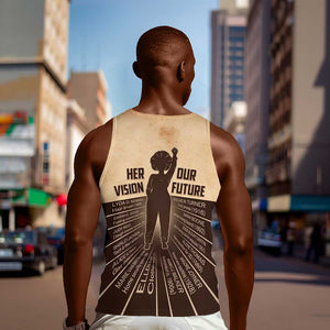 Her Vision Our Future Men Tank Top Influential Black Women Inventors and Pioneers - African Pride
