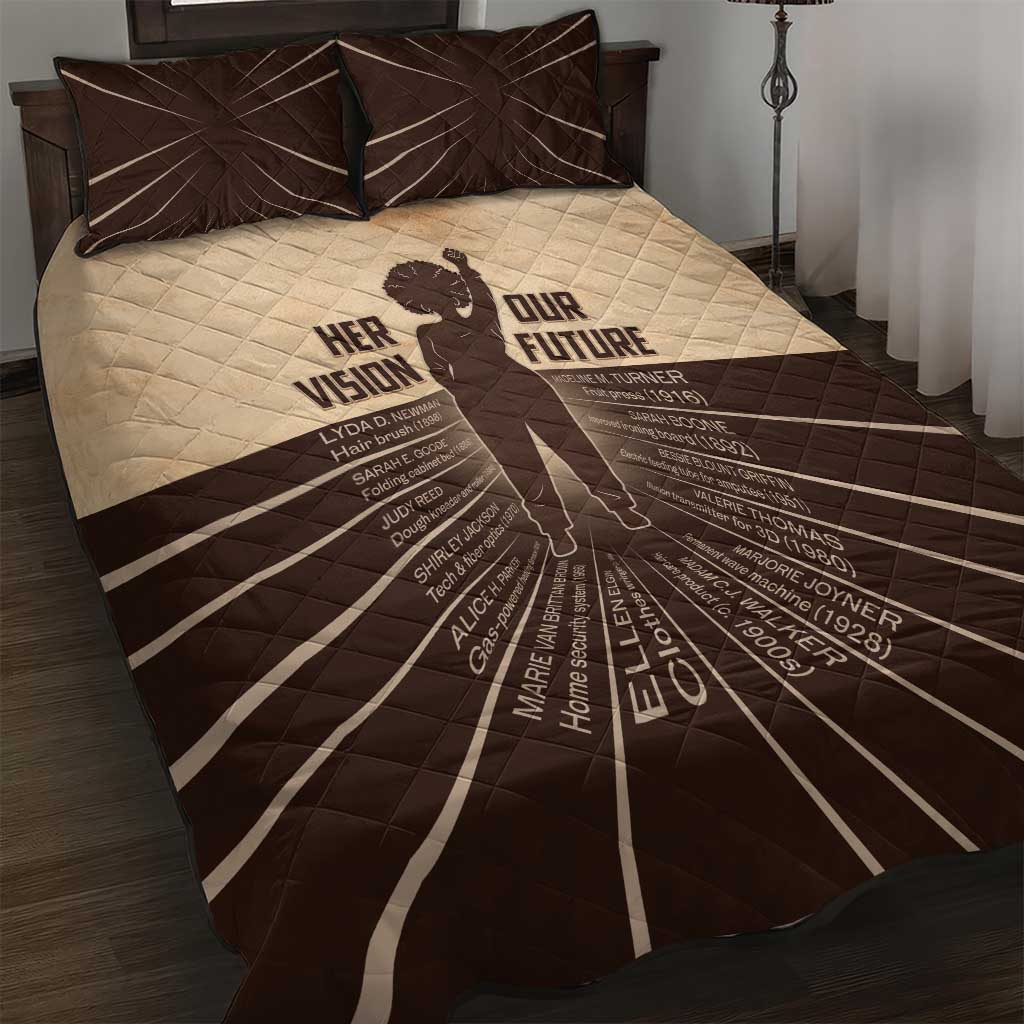 Her Vision Our Future Quilt Bed Set Influential Black Women Inventors and Pioneers - African Pride