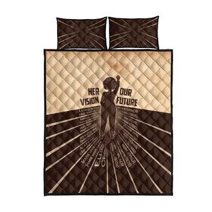 Her Vision Our Future Quilt Bed Set Influential Black Women Inventors and Pioneers - African Pride
