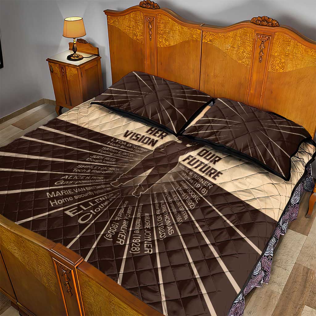 Her Vision Our Future Quilt Bed Set Influential Black Women Inventors and Pioneers - African Pride