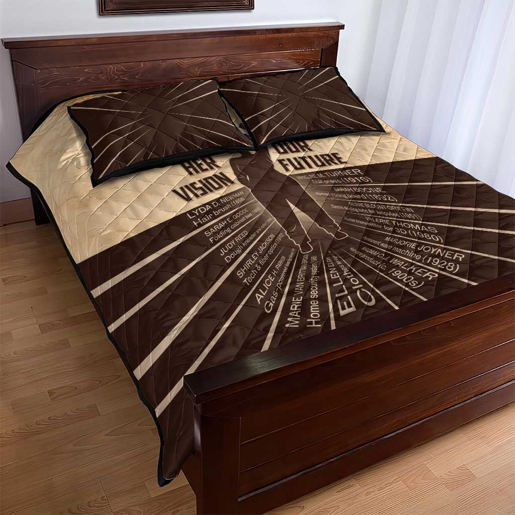 Her Vision Our Future Quilt Bed Set Influential Black Women Inventors and Pioneers - African Pride