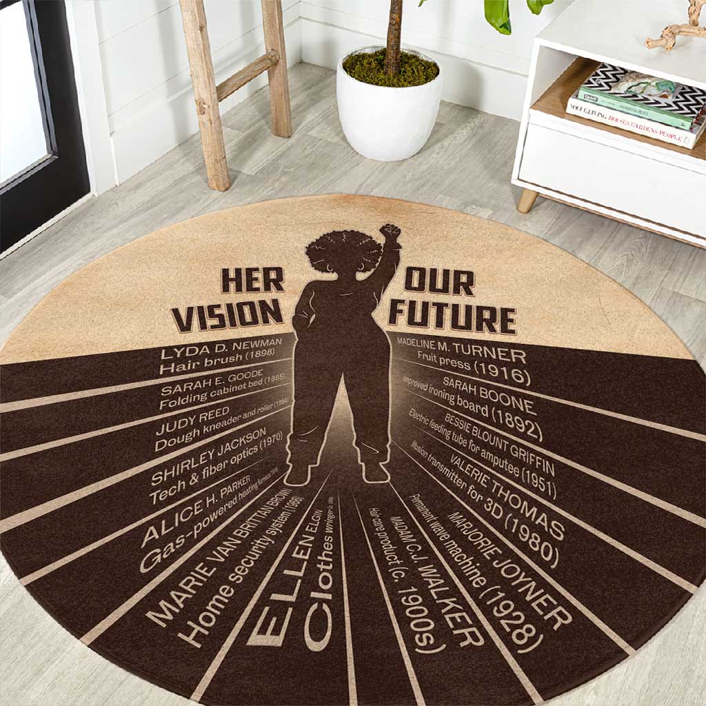 Her Vision Our Future Round Carpet Influential Black Women Inventors and Pioneers - African Pride