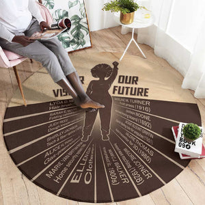 Her Vision Our Future Round Carpet Influential Black Women Inventors and Pioneers - African Pride