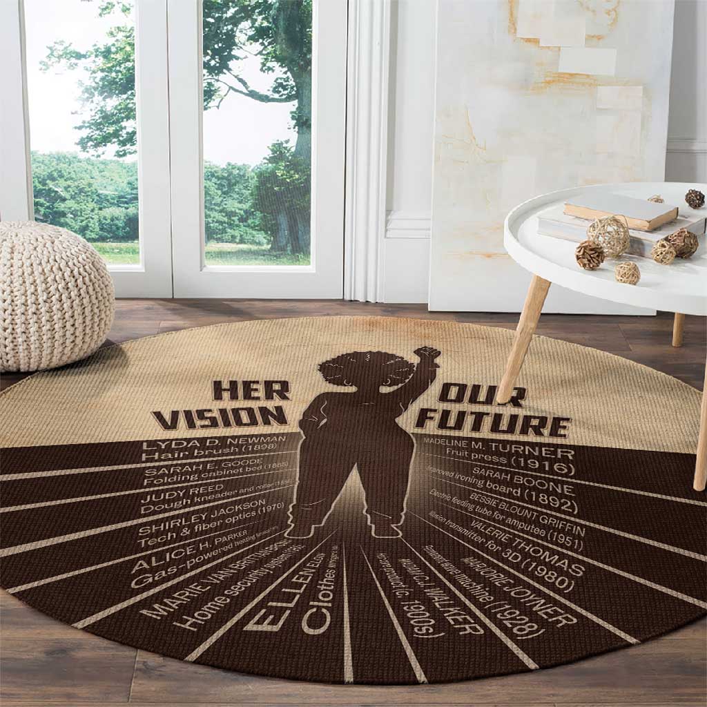 Her Vision Our Future Round Carpet Influential Black Women Inventors and Pioneers - African Pride