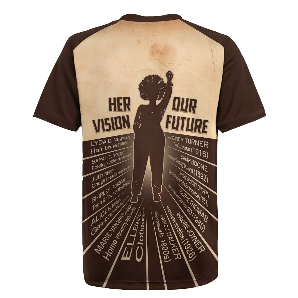 Her Vision Our Future Rugby Jersey Influential Black Women Inventors and Pioneers - African Pride
