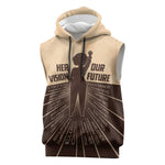Her Vision Our Future Sleeveless Hoodie Influential Black Women Inventors and Pioneers - African Pride