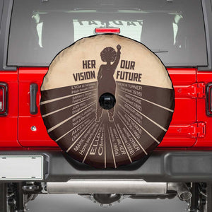 Her Vision Our Future Spare Tire Cover Influential Black Women Inventors and Pioneers - African Pride