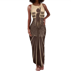 Her Vision Our Future Tank Maxi Dress Influential Black Women Inventors and Pioneers - African Pride
