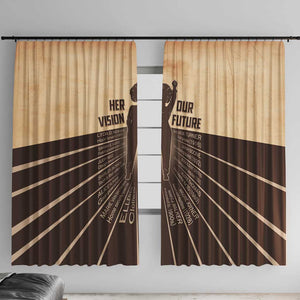 Her Vision Our Future Window Curtain Influential Black Women Inventors and Pioneers - African Pride